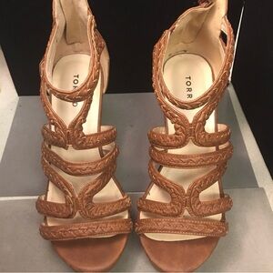 Torrid Brown Strappy Heeled Sandals